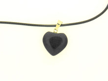 Load image into Gallery viewer, Small Heart shaped blue goldstone pendant

