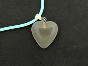 Small Heart shaped smoky quartz pendant