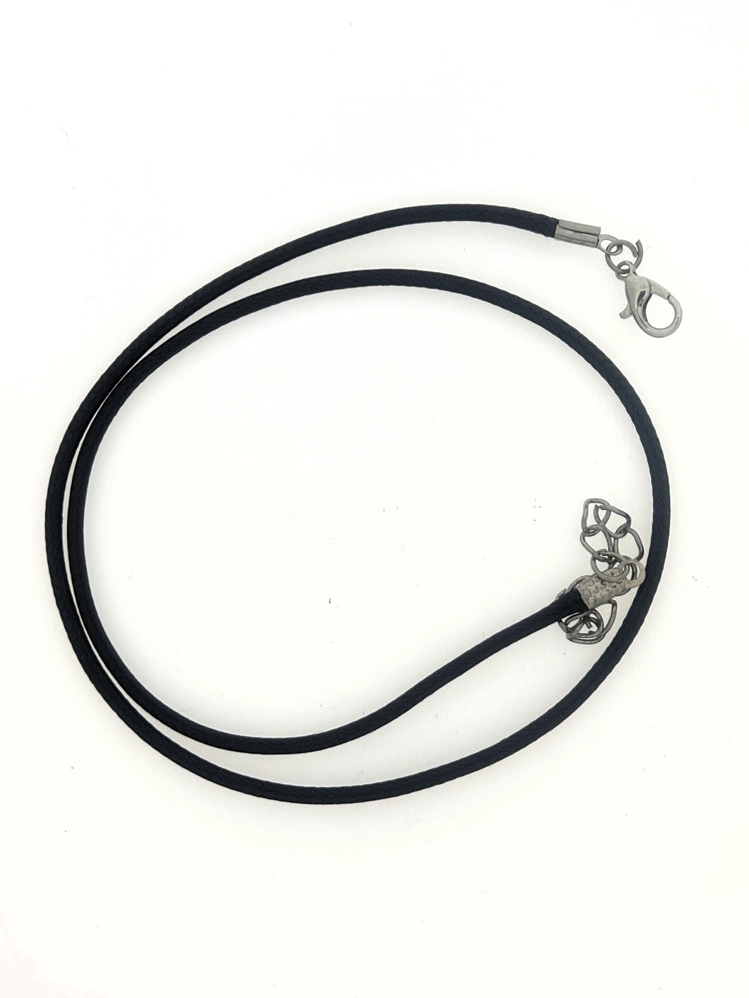 Black Waxed Necklace Cord 1.5 mm x 45cm long